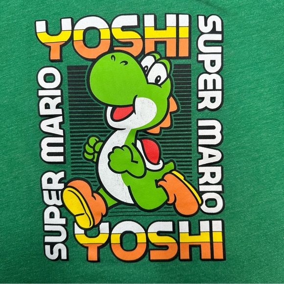 Super Mario Yoshi T-Shirt Green Size 6 - Picture 2 of 16